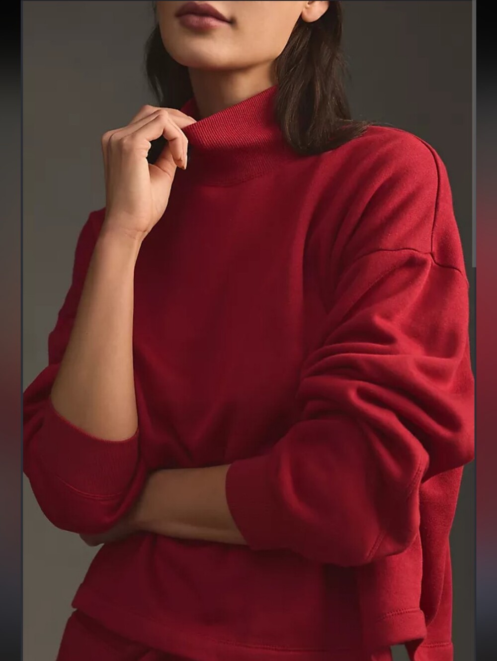 Anthropologie Women's V-Neck Sweater in Bright Fuchsia Super Soft